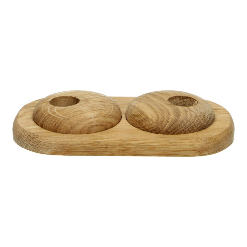 Duo-rozet variabel Ø 16 mm eiken naturel geolied