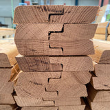 Massief Eiken plint 19 x 60 mm gelakt