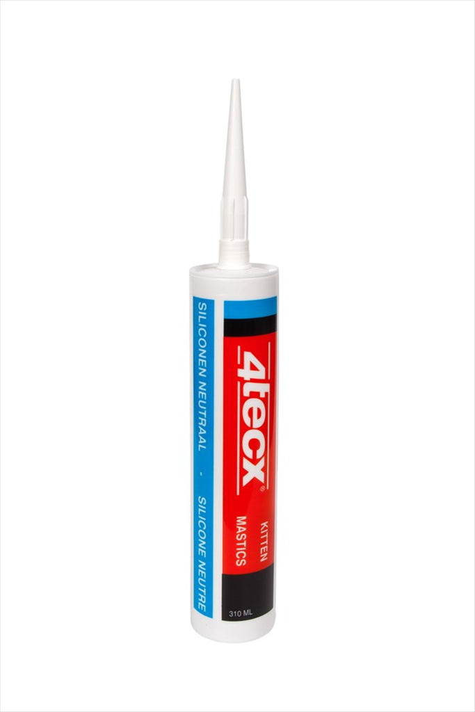 Siliconenkit Wit 310 ml 4Tecx