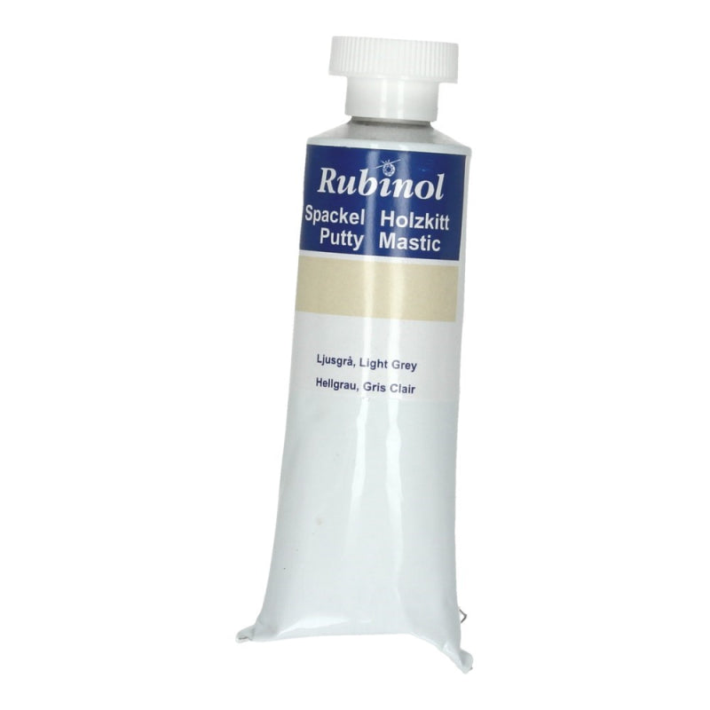 Vloeibaar hout Rubinol Putty Eiken Lichtgrijs 100 gr.