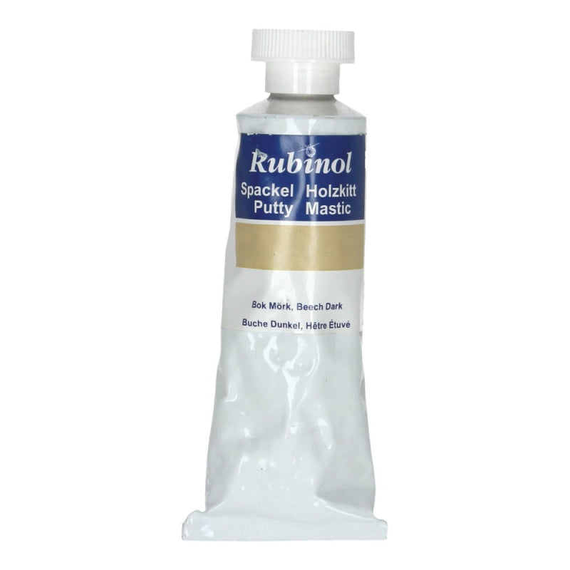 Vloeibaar hout Rubinol Putty beuken donker 100 gr.