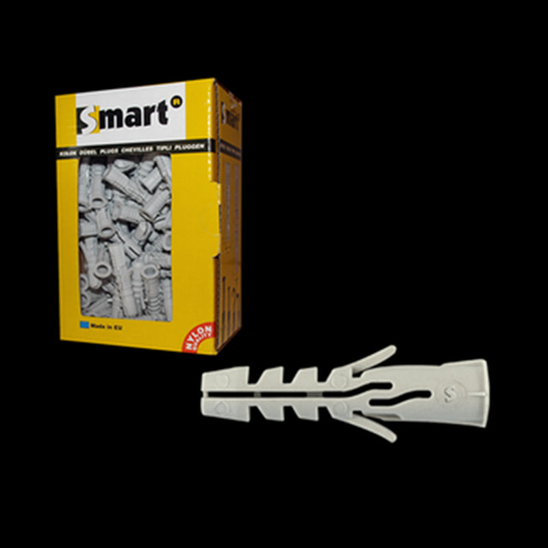 Nylon spreidplug met boord SMART Ø12x60 - 25 stuks