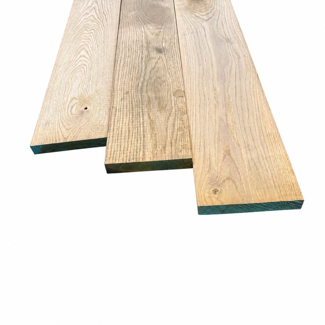 Europees Eiken 20 x 144 mm, lengte 2030 mm, gedroogd, 4 zijden geschaafd