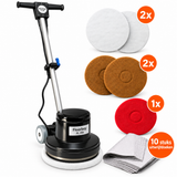 Combiset Floorboy 13"  XL350 met 5 vloerpads en set uitwrijfdoeken