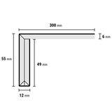 Enkeltrede PVC Boterkoek Ultra Mat 150x30 cm
