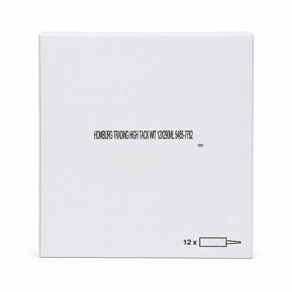 12 stuks Homburg High Tack 290 ml koker wit