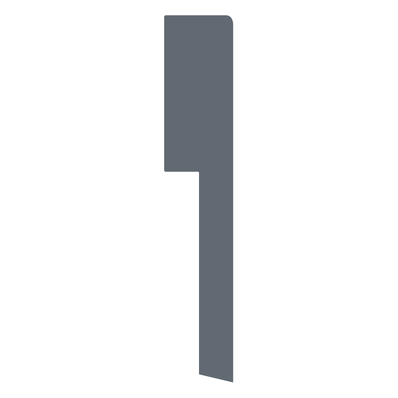 Plint Modern Renovatie 120x18 wit voorgelakt RAL 9010
