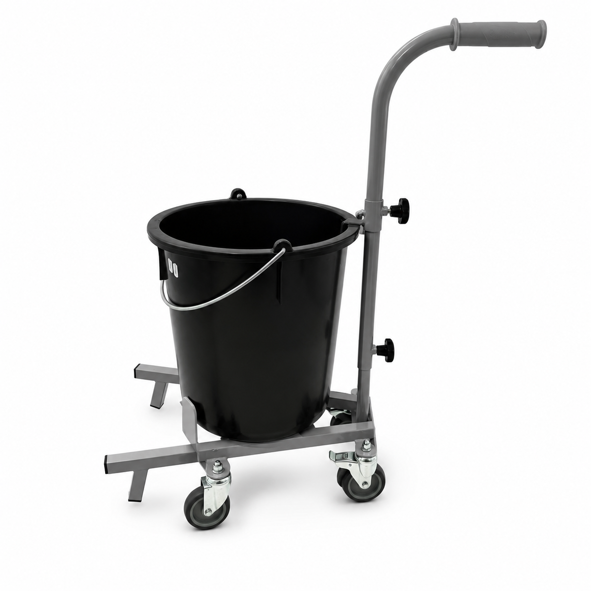 Mengemmer zwart met beugel (HDPE) 30 Liter