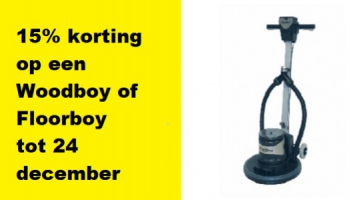 15% Korting op een Woodboy en Floorboy tot 24 december